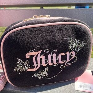 Juicy Couture Bag, Juicy Couture crossbody Bag,Juicy Couture Black and Pink Bag.